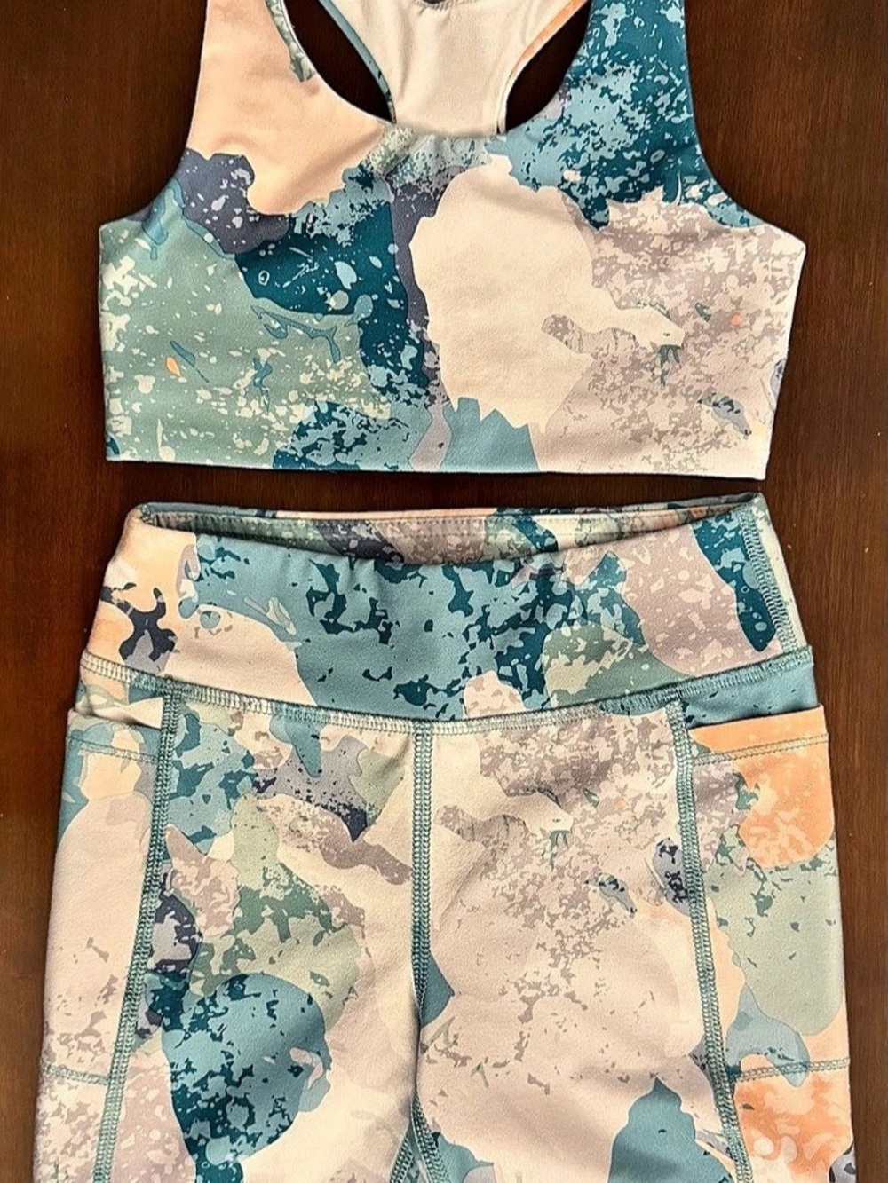 DSG Girls 2-Piece Athletic Set Sports Bra & Shorts Size XS (6-7)